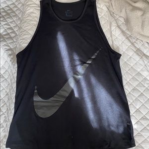 WOMENS NIKE DRI FIT TANK SZ M BLACK